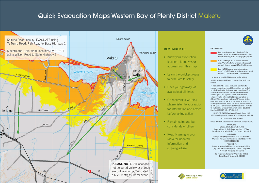 Maketu Tsunami Evacuation