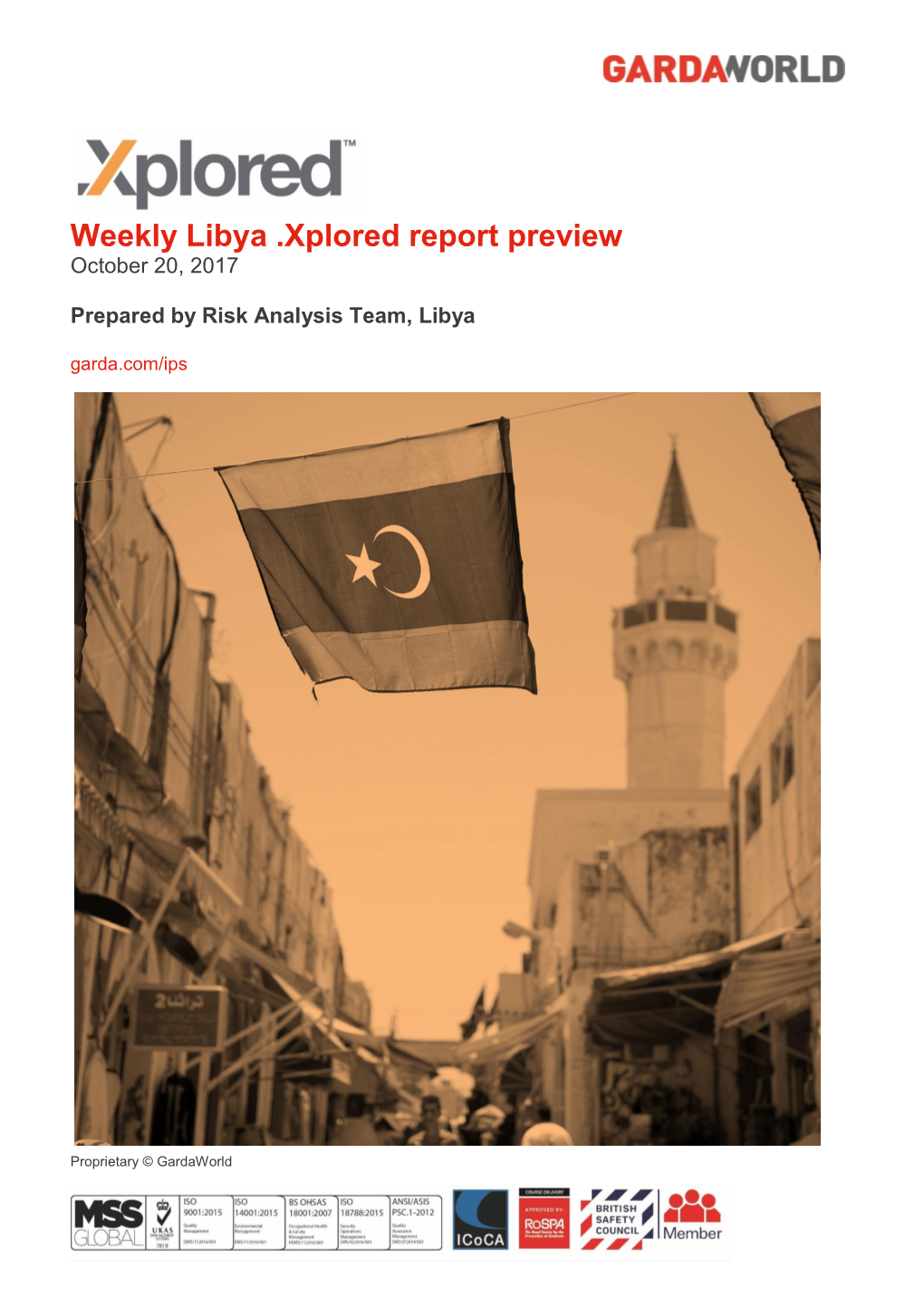 Weekly Libya .Xplored Report Preview October 20, 2017
