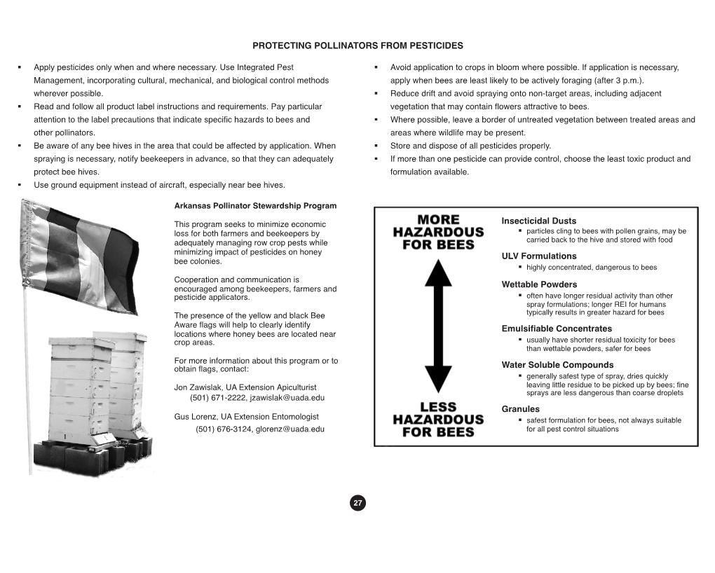 Relative Toxicity of Pesticides to Honey Bees