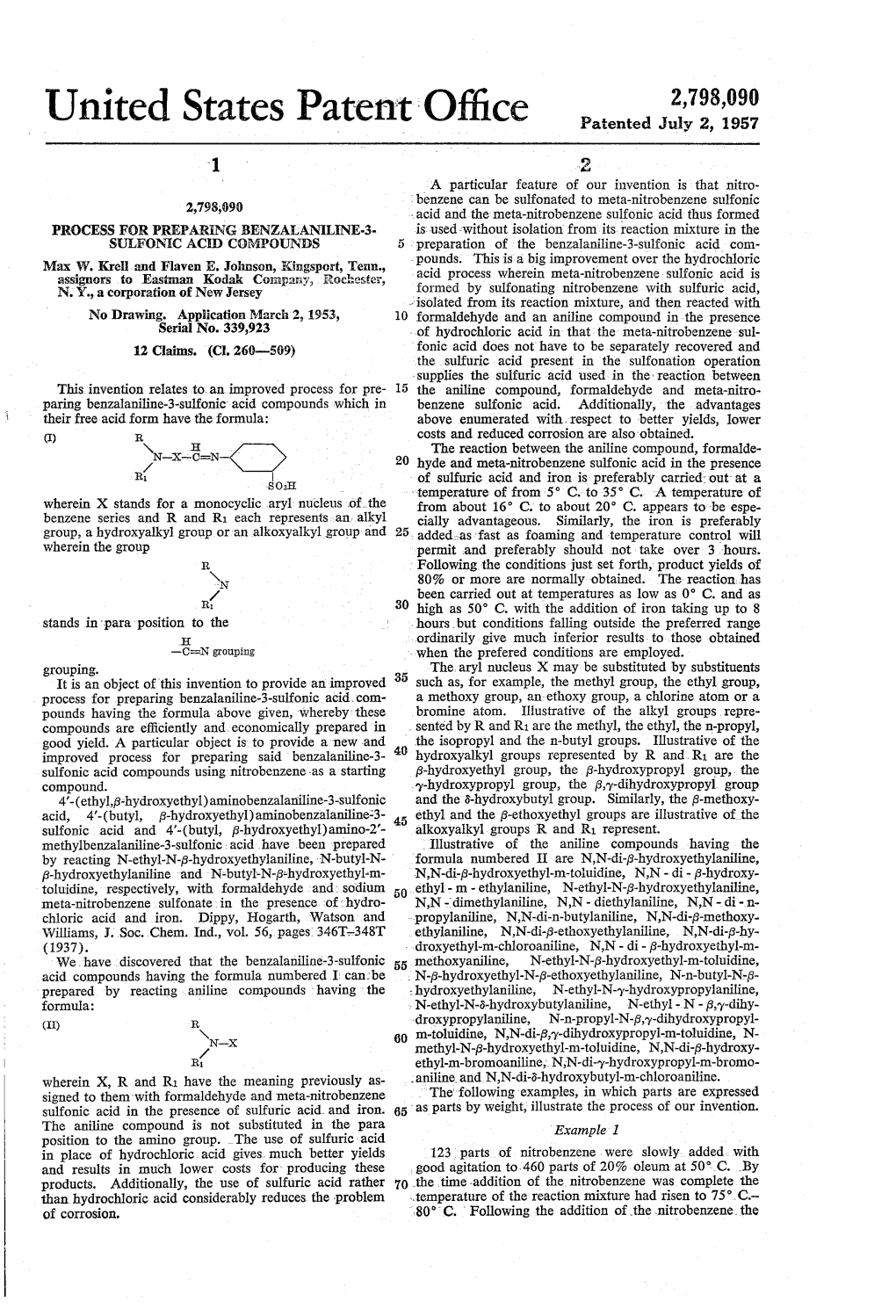 United States Patent Office Patented July 2, 1957 1