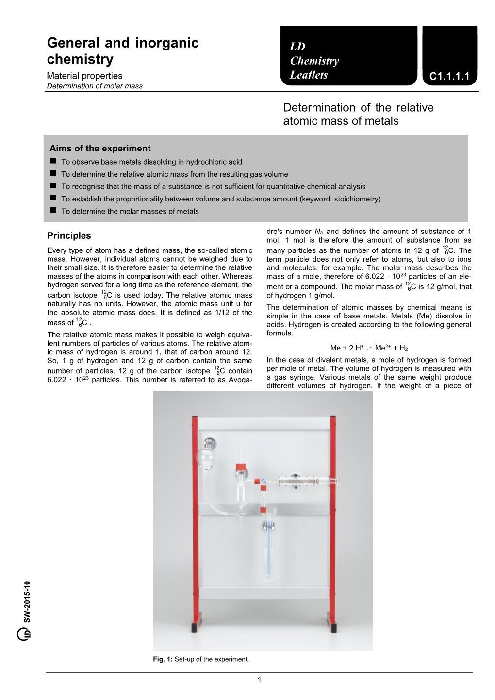 General and Inorganic Chemistry