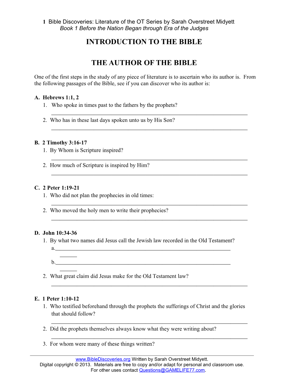 Introduction to the Bible