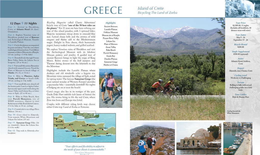 Greece Bicycling the Land of Zorba