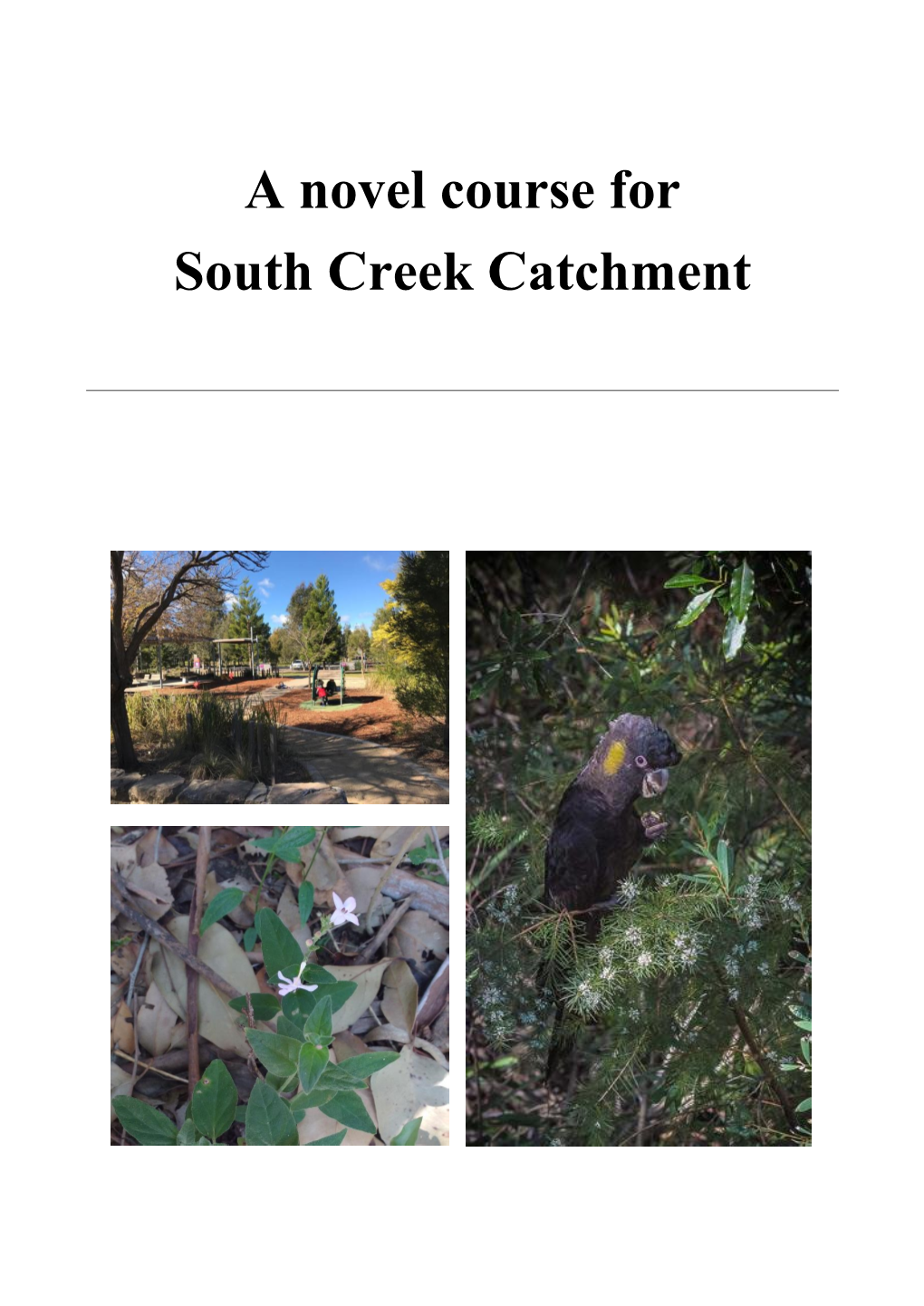 A Novel Course for South Creek Catchment