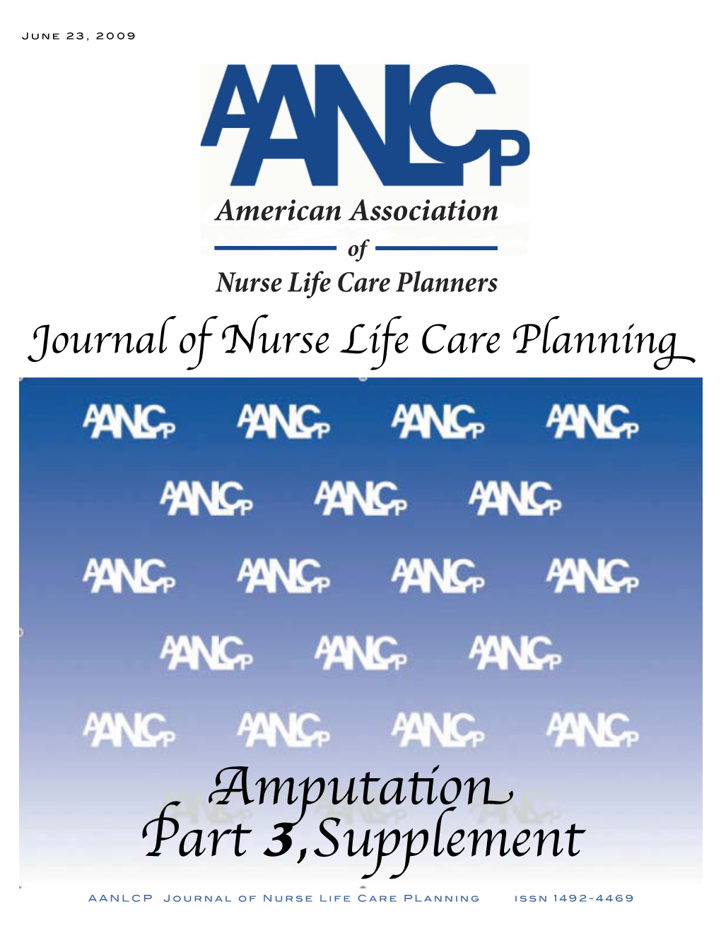 Journal of Nurse Life Care Planning – Amputations Part 3