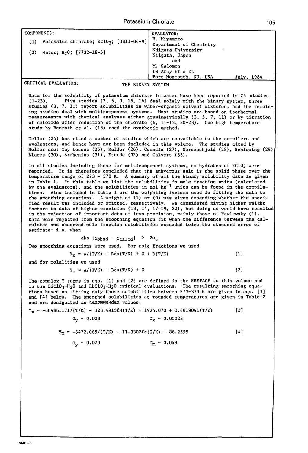 Potassium Chlorate 105