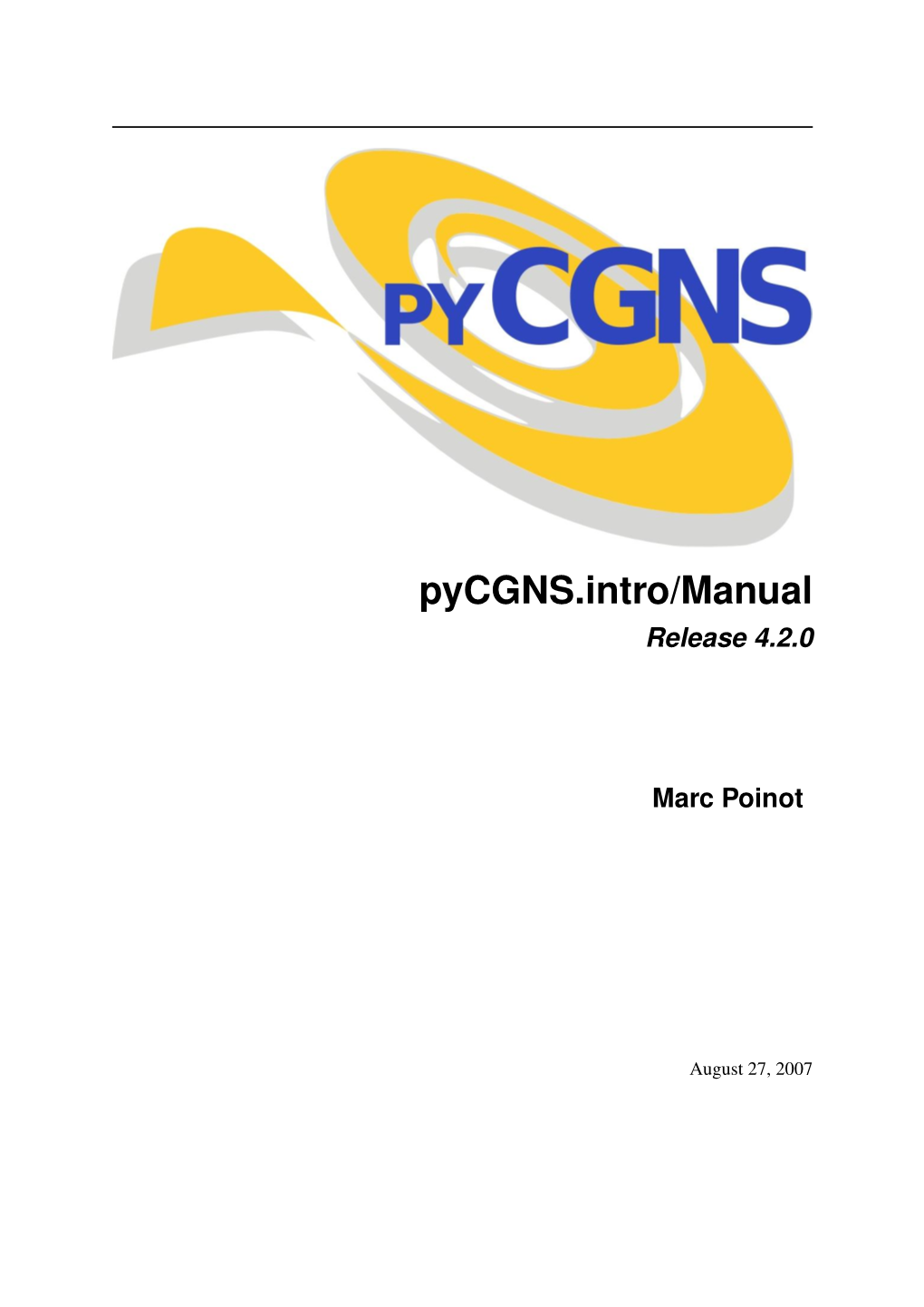 About Pycgns 3 1.1 CGNS Standard