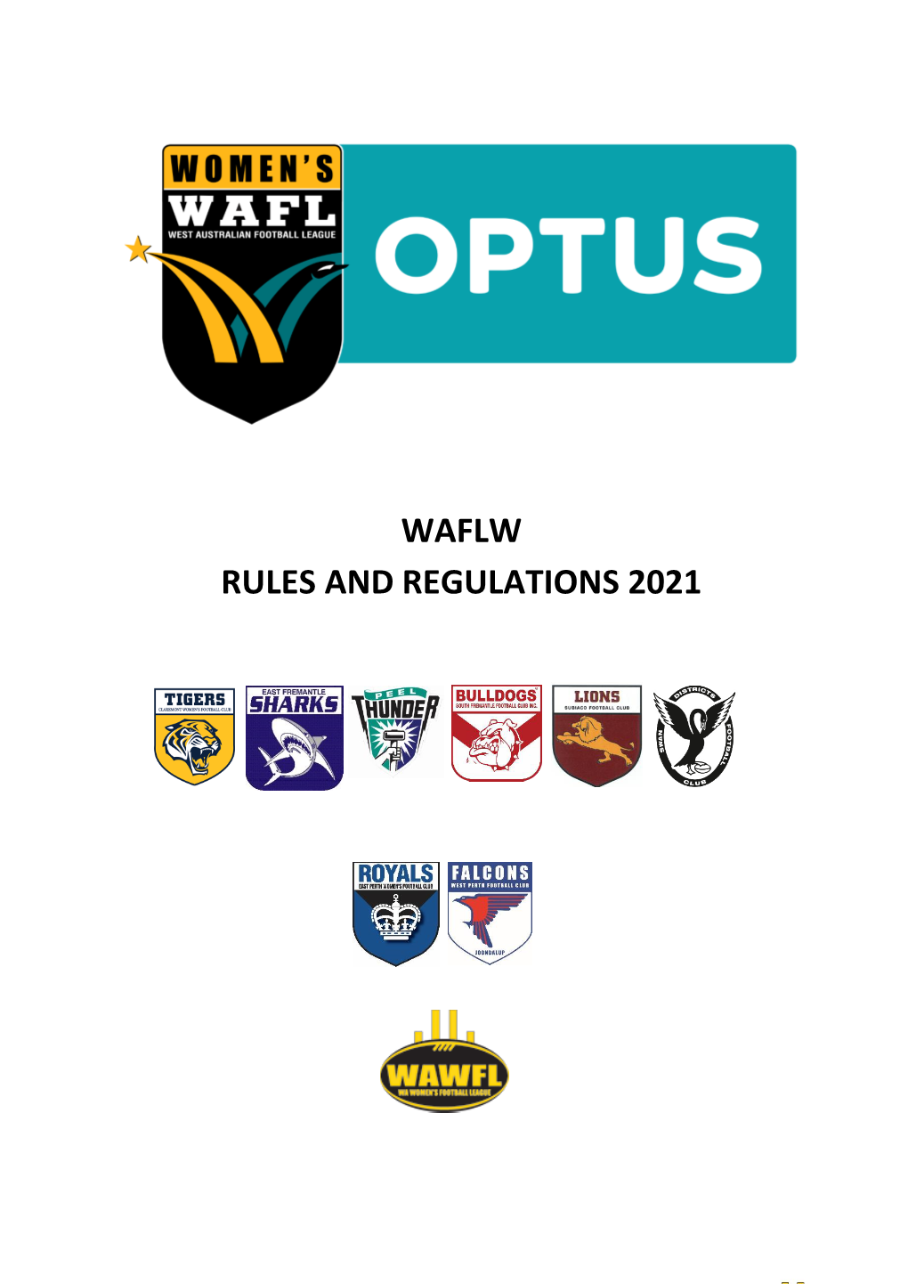 Waflw Rules and Regulations 2021