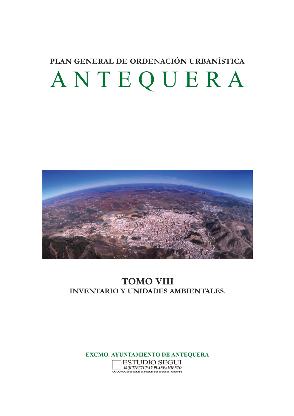 Tomo Viii. Inventario Y Unidades Ambientales