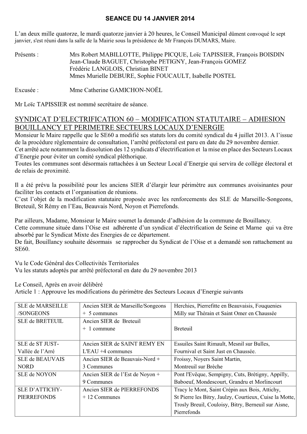 CR Du Conseil Municipal Du 14/01/14 (PDF 0.17 Mo )