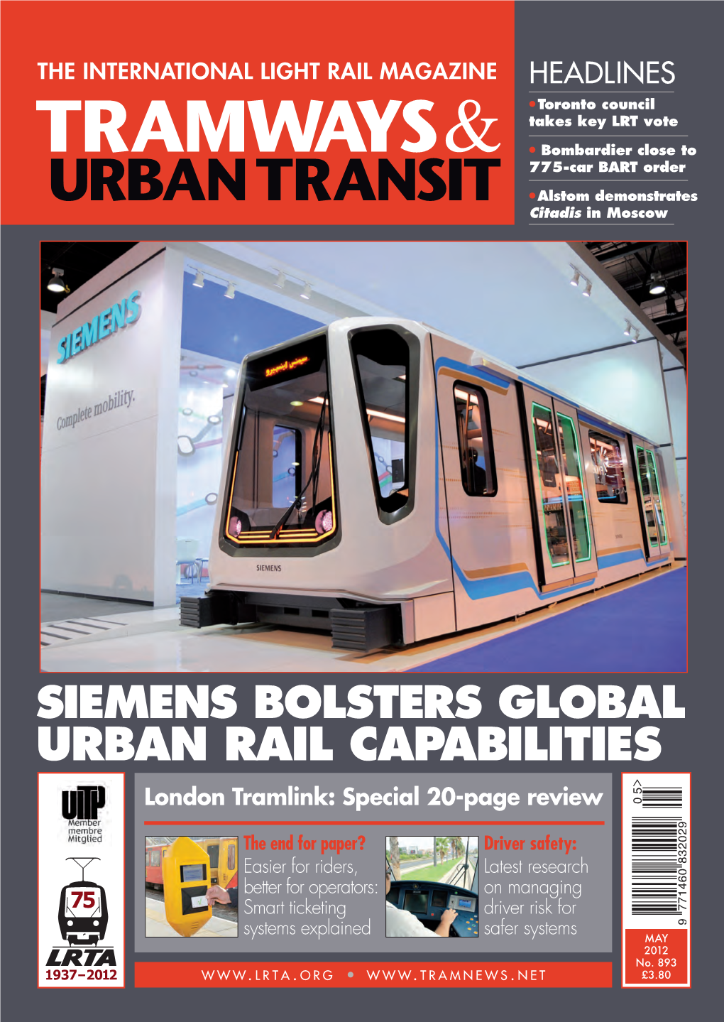 URBAN RAIL CAPABILITIES London Tramlink: Special 20-Page Review