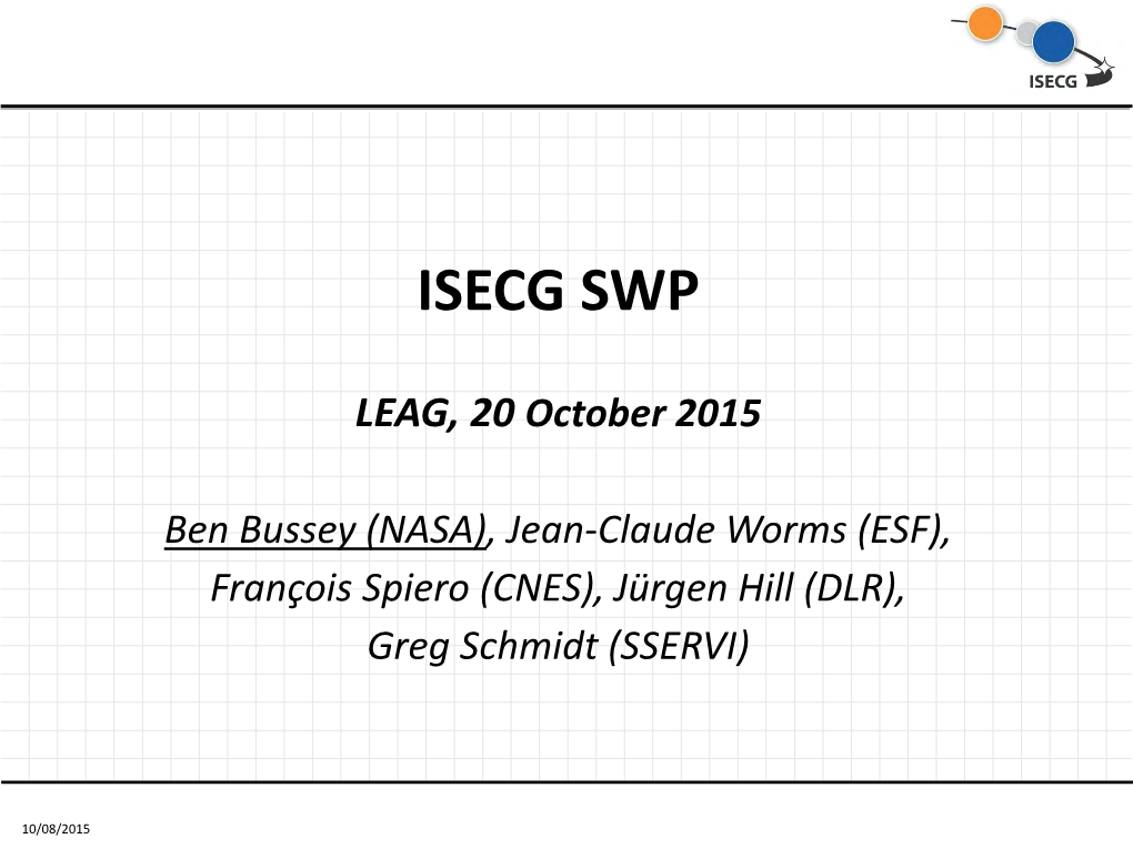ISECG White Paper and White Paper Community Input