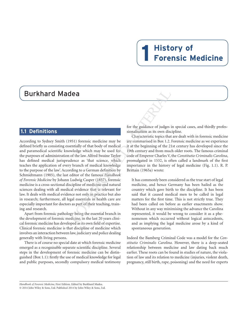 1History of Forensic Medicine