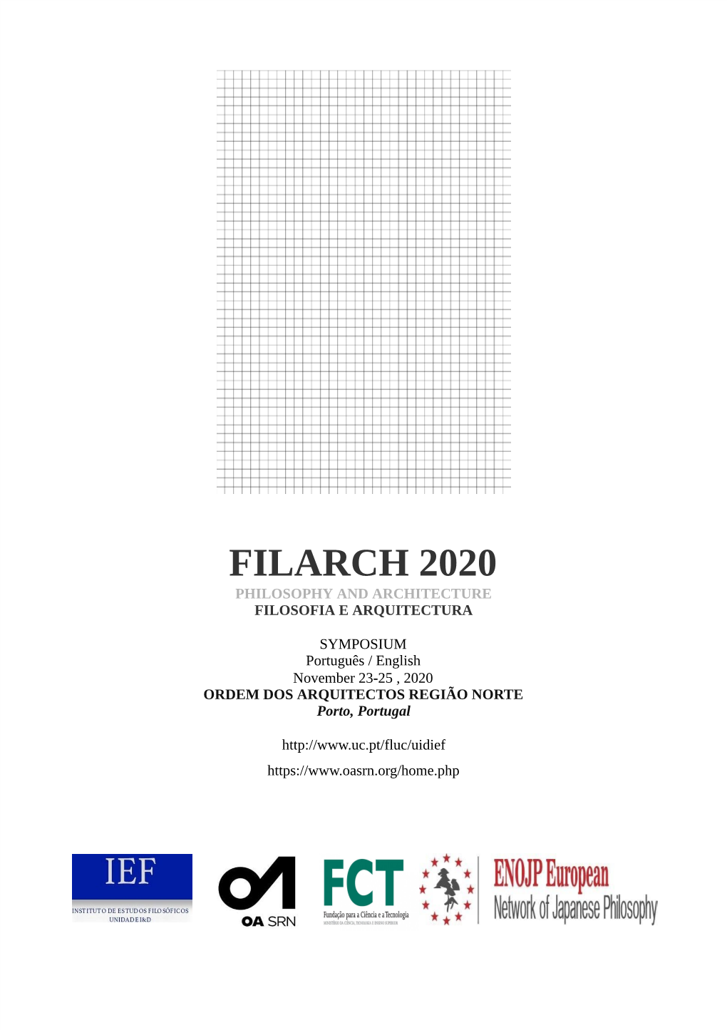 Filarch 2020 Philosophy and Architecture Filosofia E Arquitectura