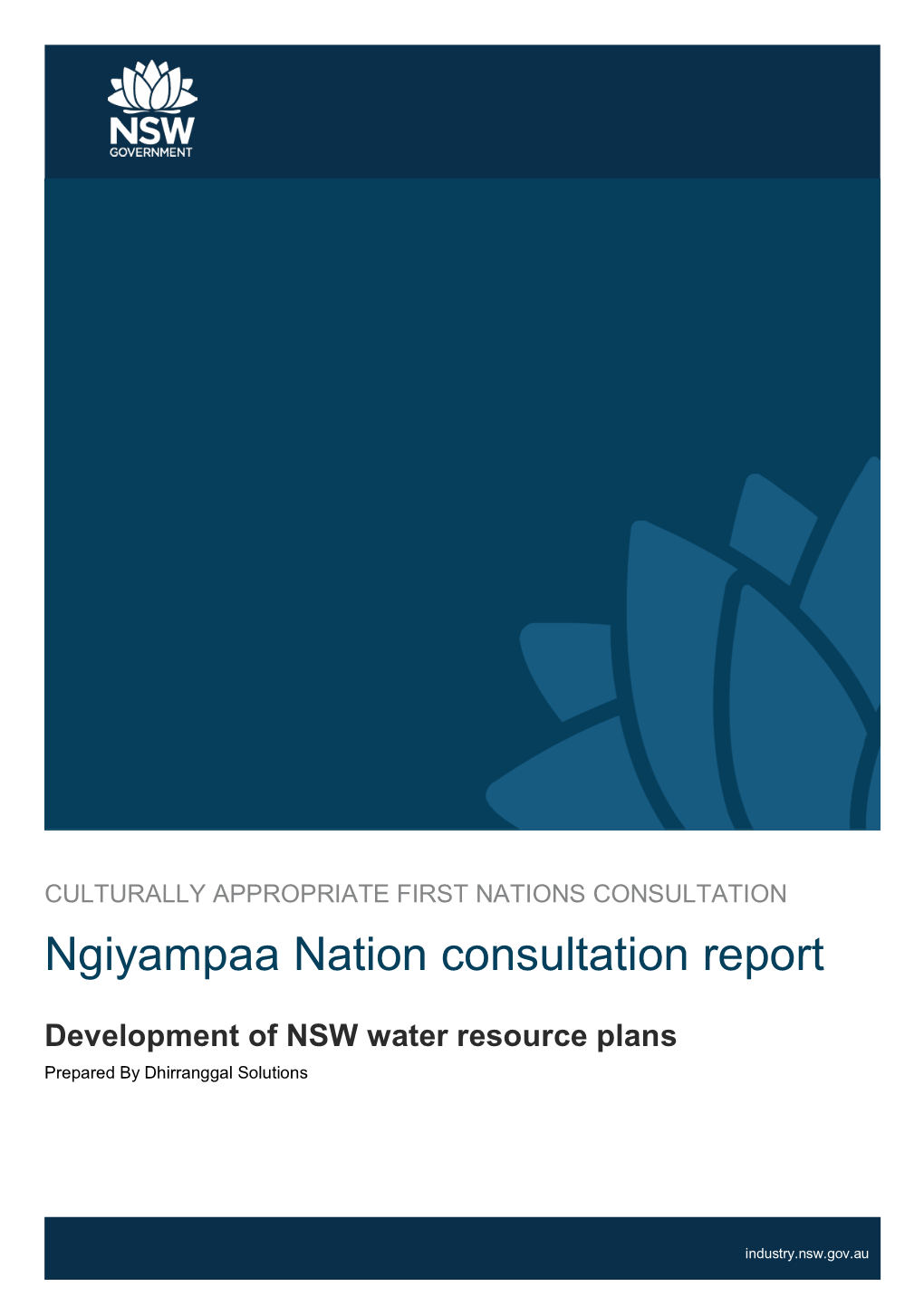 Ngiyampaa Nation Consultation Report