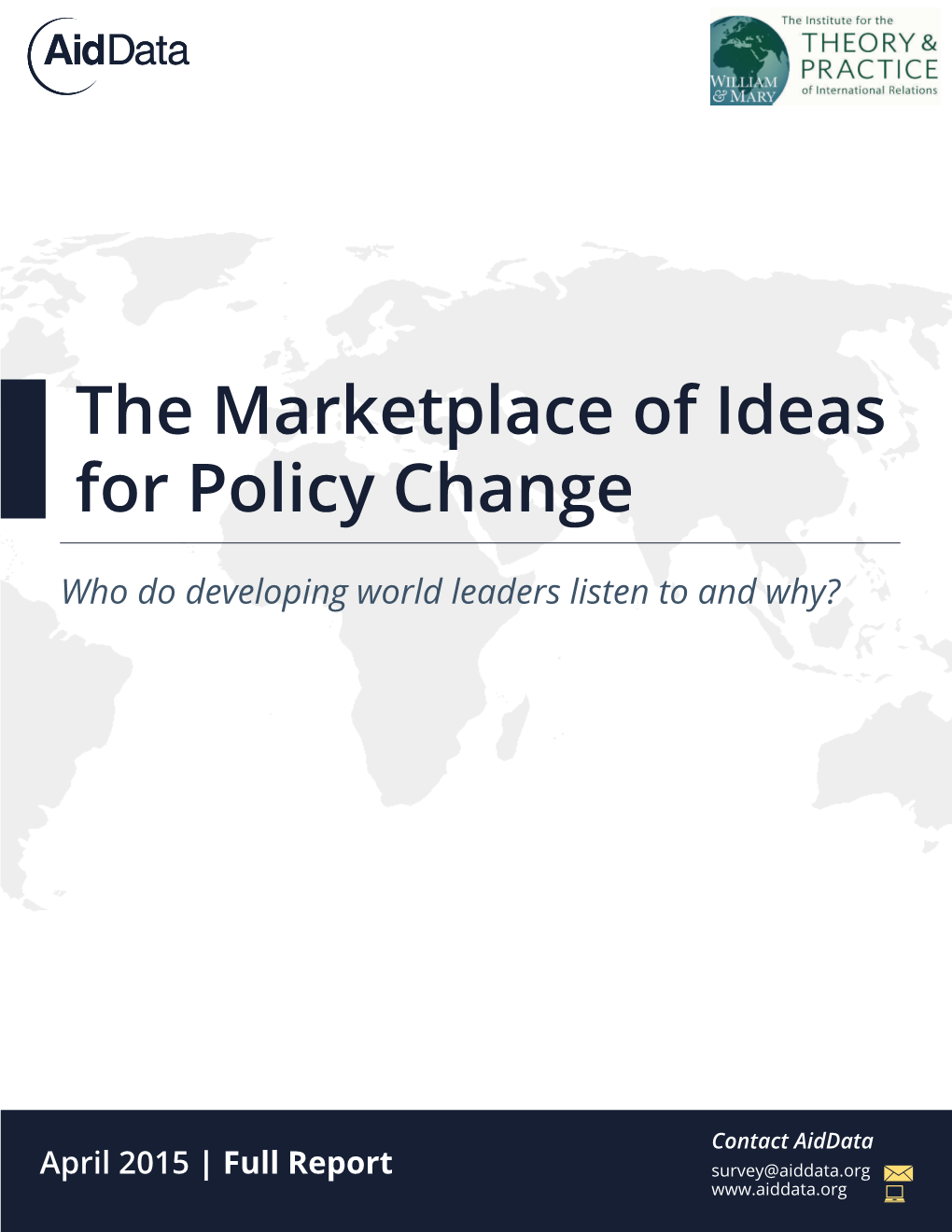 The Marketplace of Ideas for Policy Change