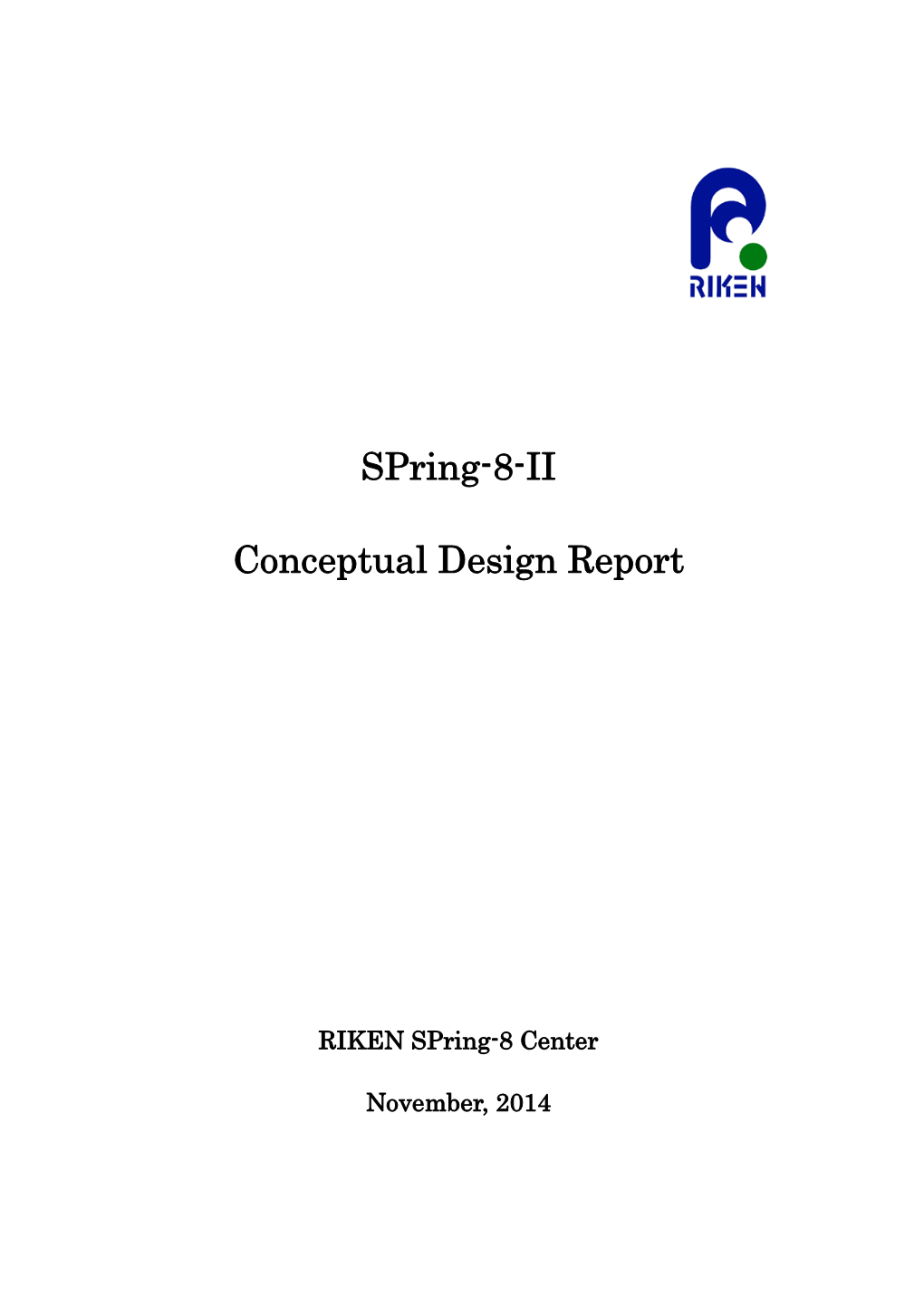 Spring-8-II Conceptual Design Report