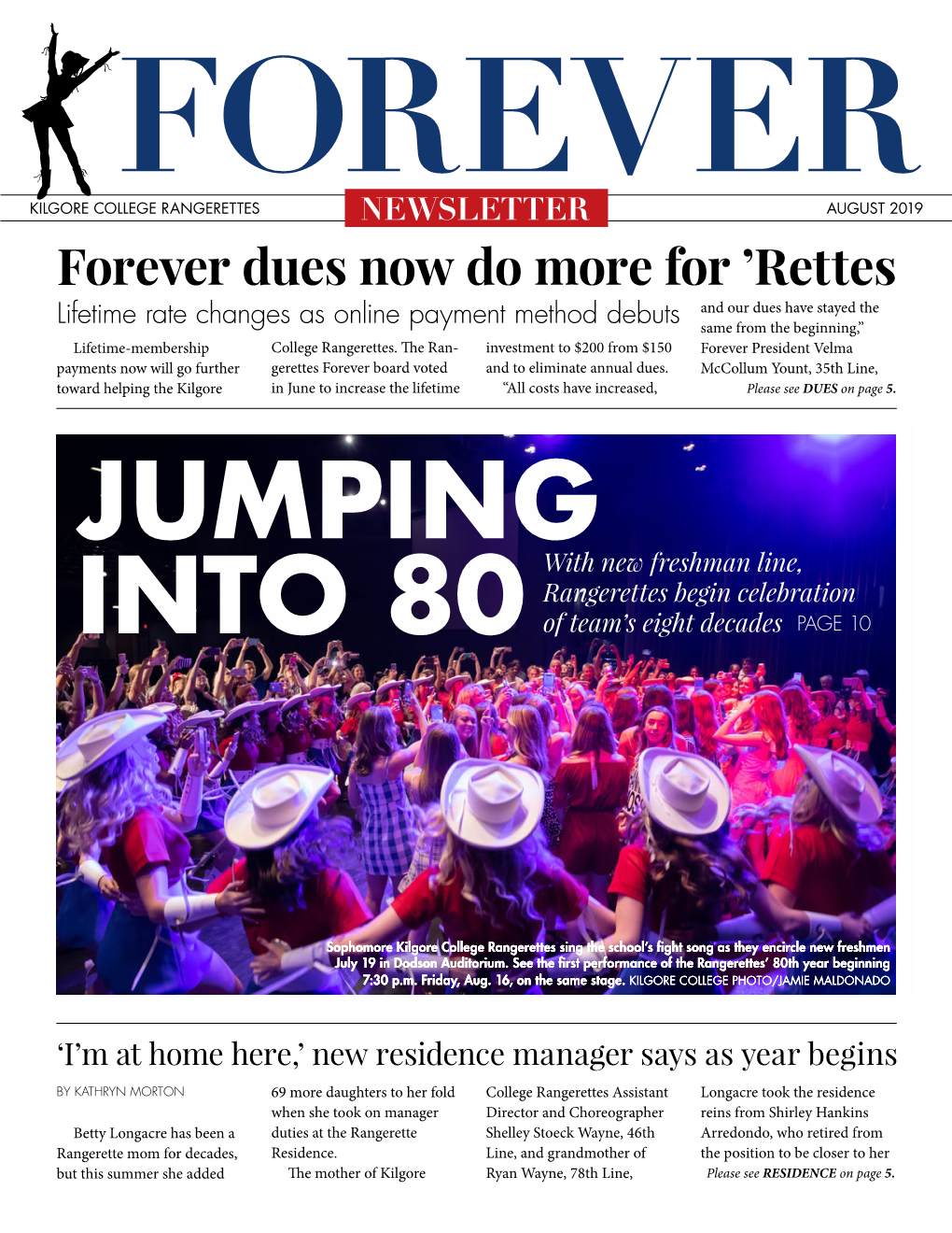 Rangerettes Forever Newsletter by Sending As Well, and Forevers Are Invited on the Journey