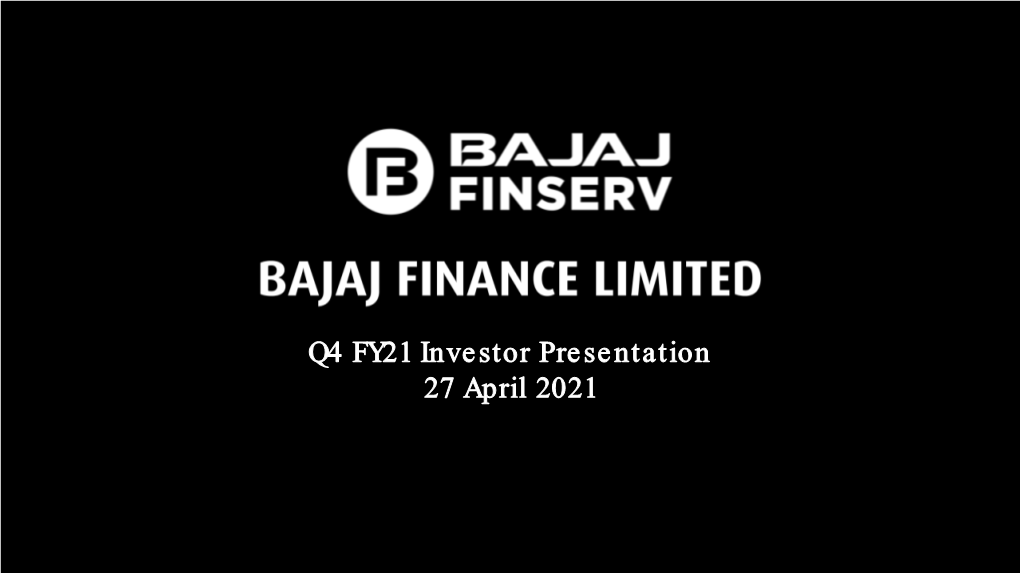 Q4 FY21 Investor Presentation 27 April 2021 Presentation Path