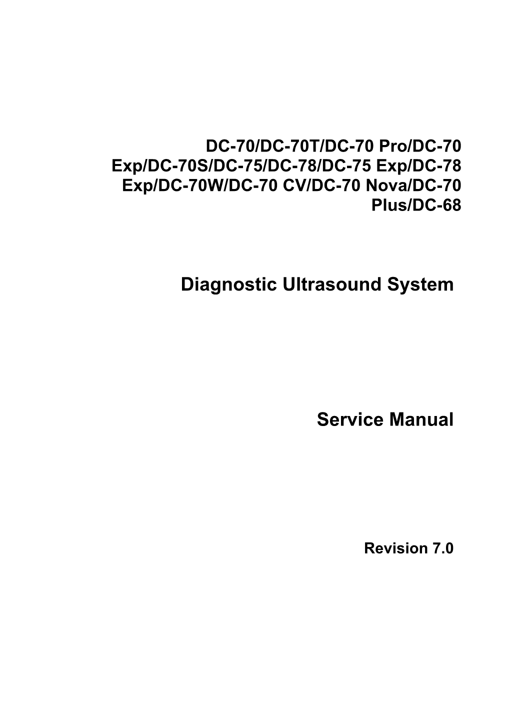 DC-70 X-Insight Service Manual