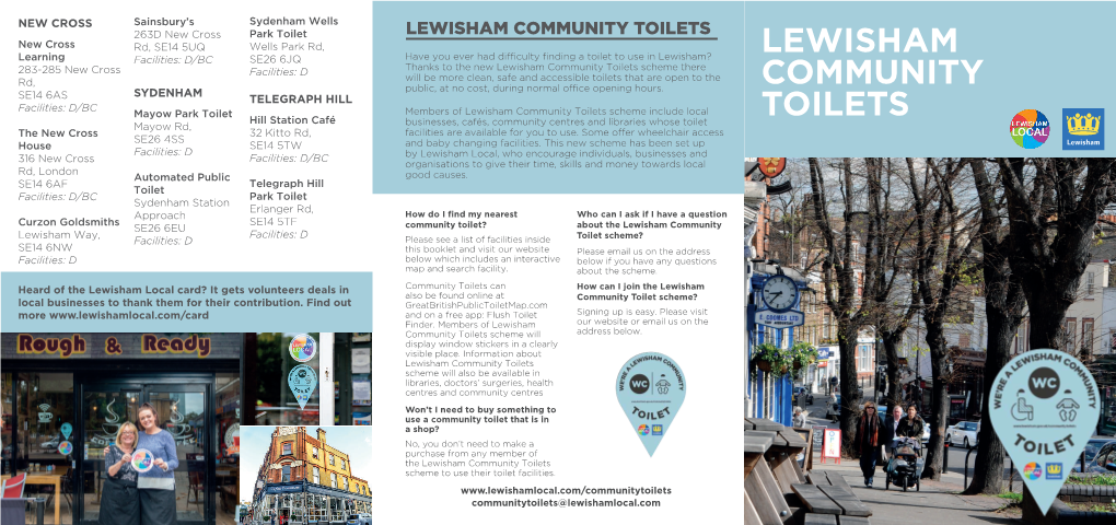 Community Toilets Locations Flyer