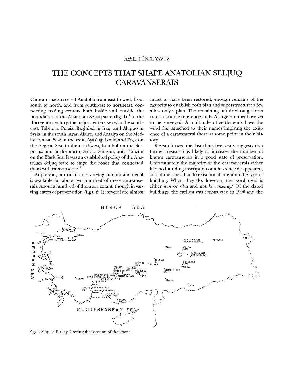 The Concepts That Shape Anatolian Seljuq Caravan Se Rai S