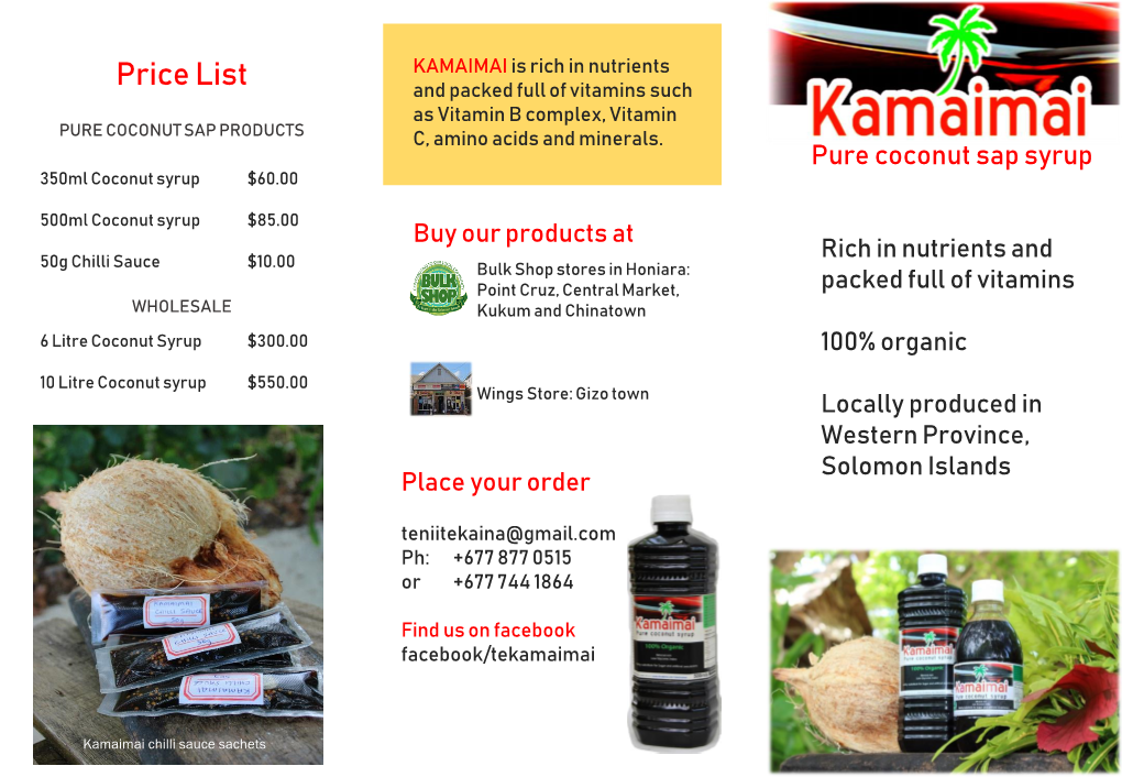 Kamaimai Brochure