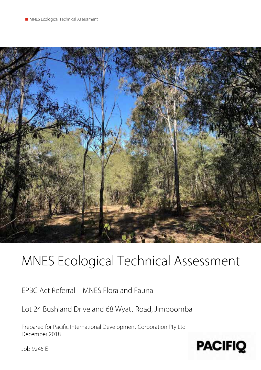 MNES Ecological Technical Assessment