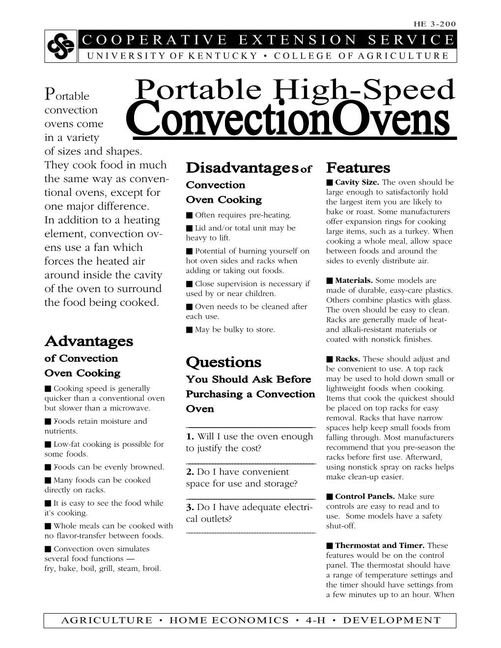 Portable High-Speed Convection Ovens Come in a Variety Ccononvvectionectionoovvensens of Sizes and Shapes