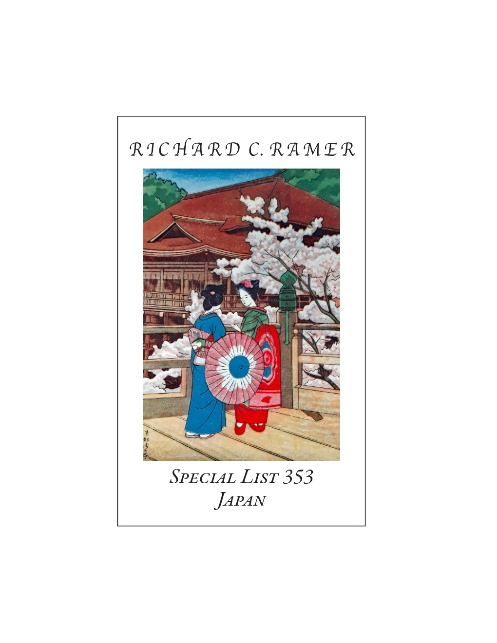 Special List 353: Japan