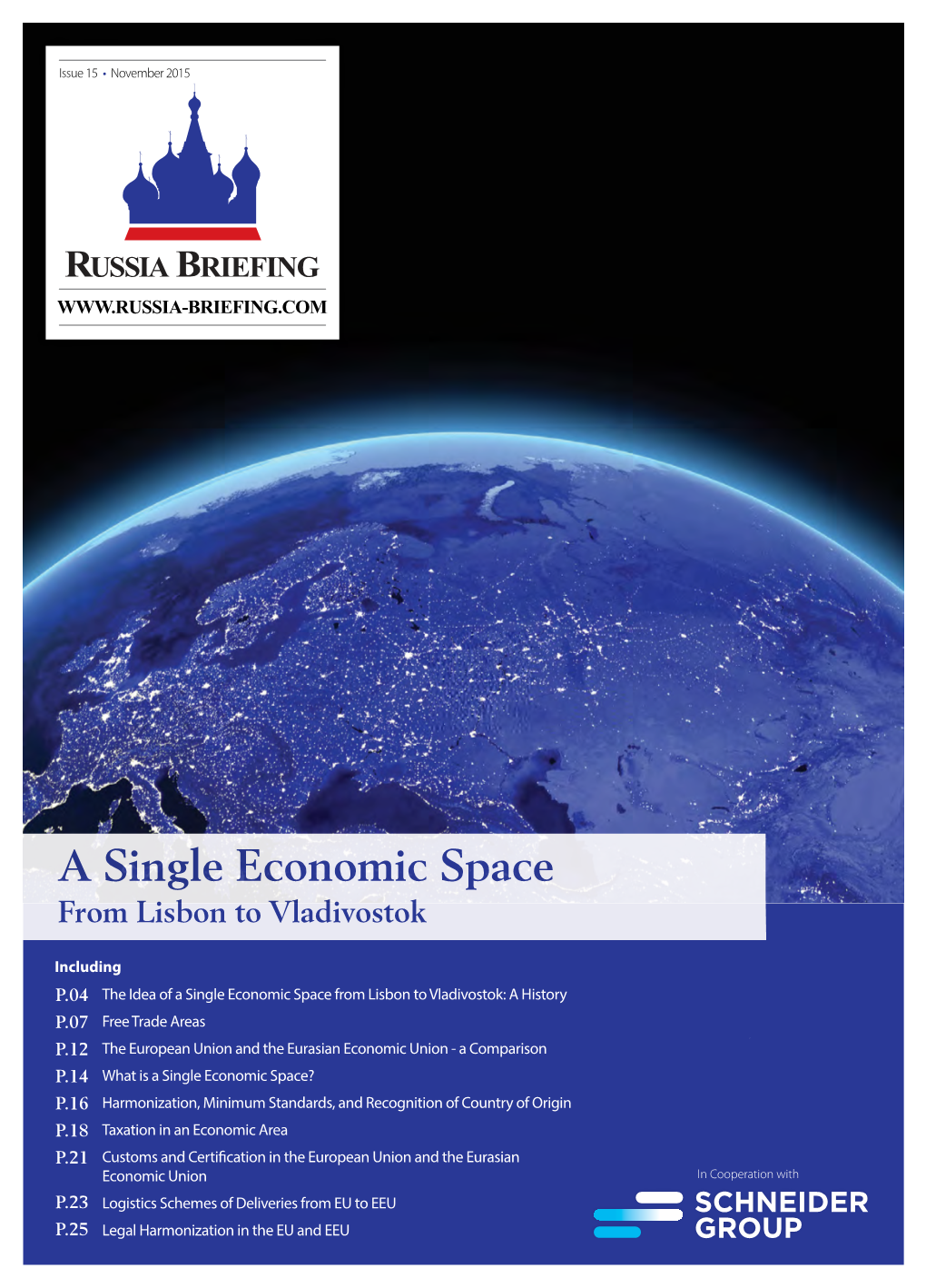 A Single Economic Space from Lisbon to Vladivostok