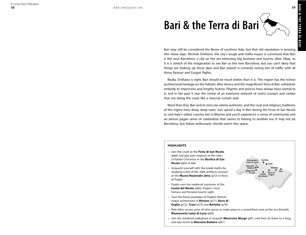 Bari & the Terra Di Bari