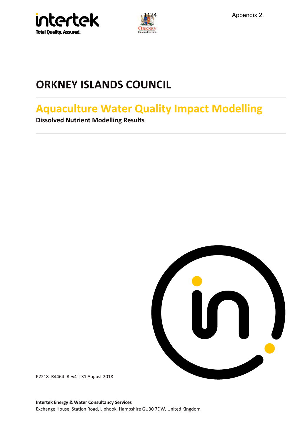 Scapa Flow Water Quality Impact Modelling