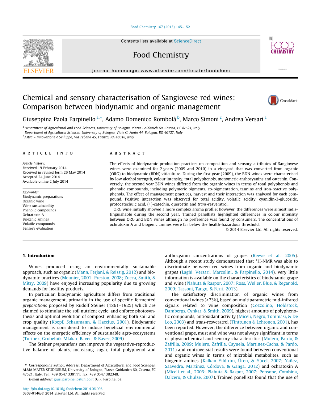 Comparison Between Biodynamic and Organic Management