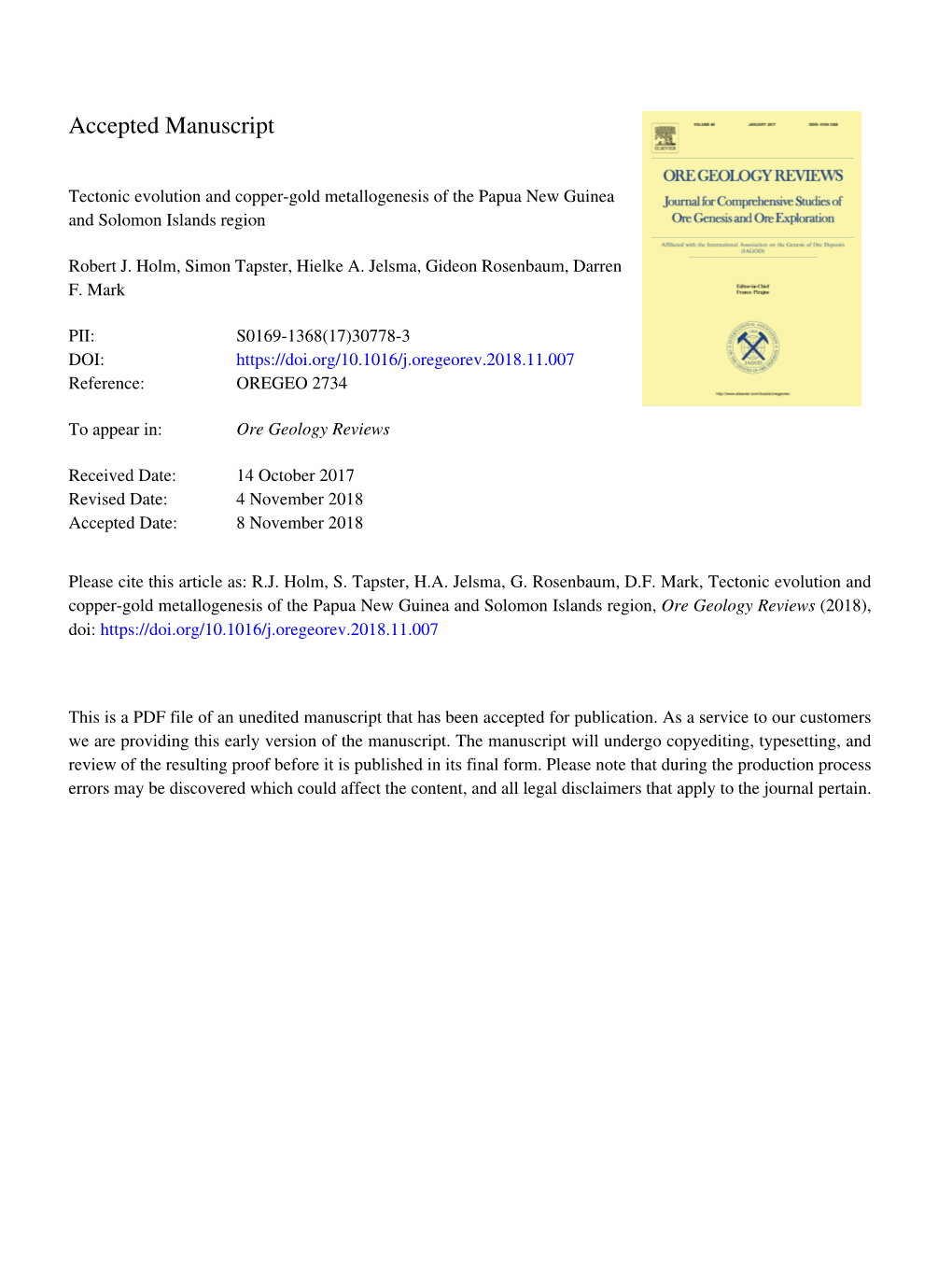 Tectonic Evolution and Copper-Gold Metallogenesis of the Papua New Guinea and Solomon Islands Region