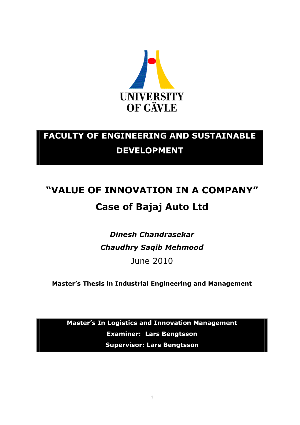 Case of Bajaj Auto Ltd