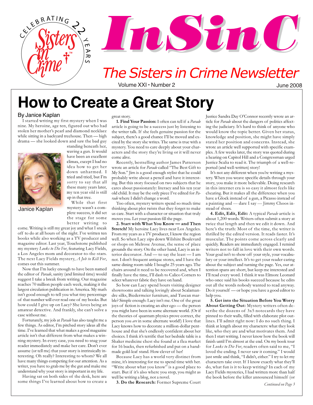 Visit Sisters in Crime Online At