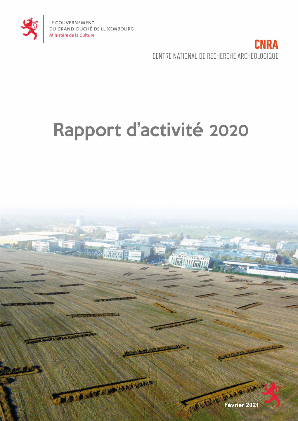 Rapport D'activité 2020 Du Centre National De Recherche Archéologique