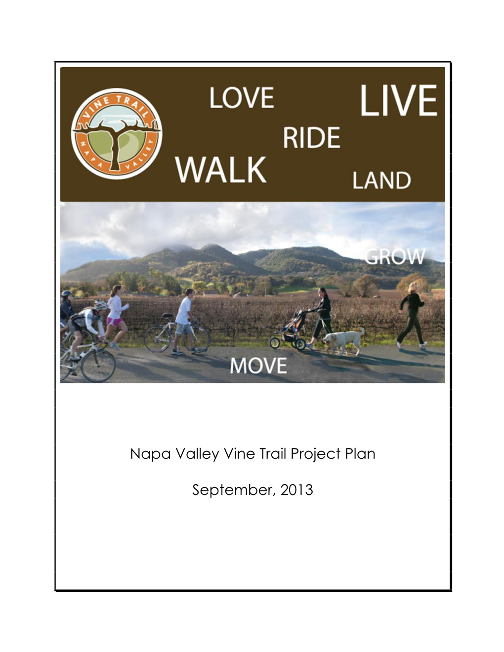 Napa Valley Vine Trail Project Plan 2013