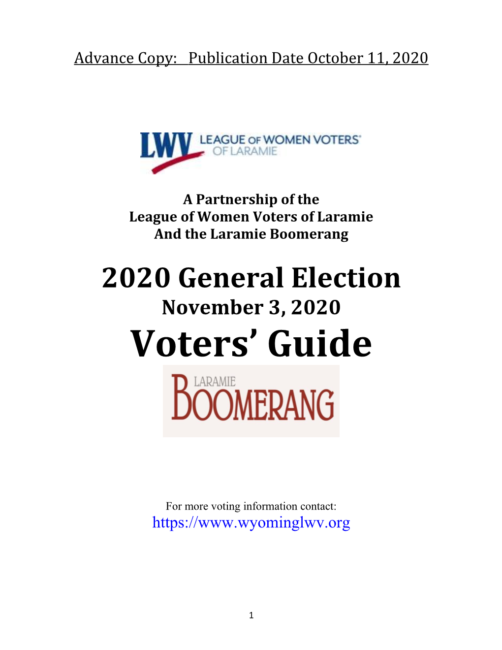 Voters' Guide