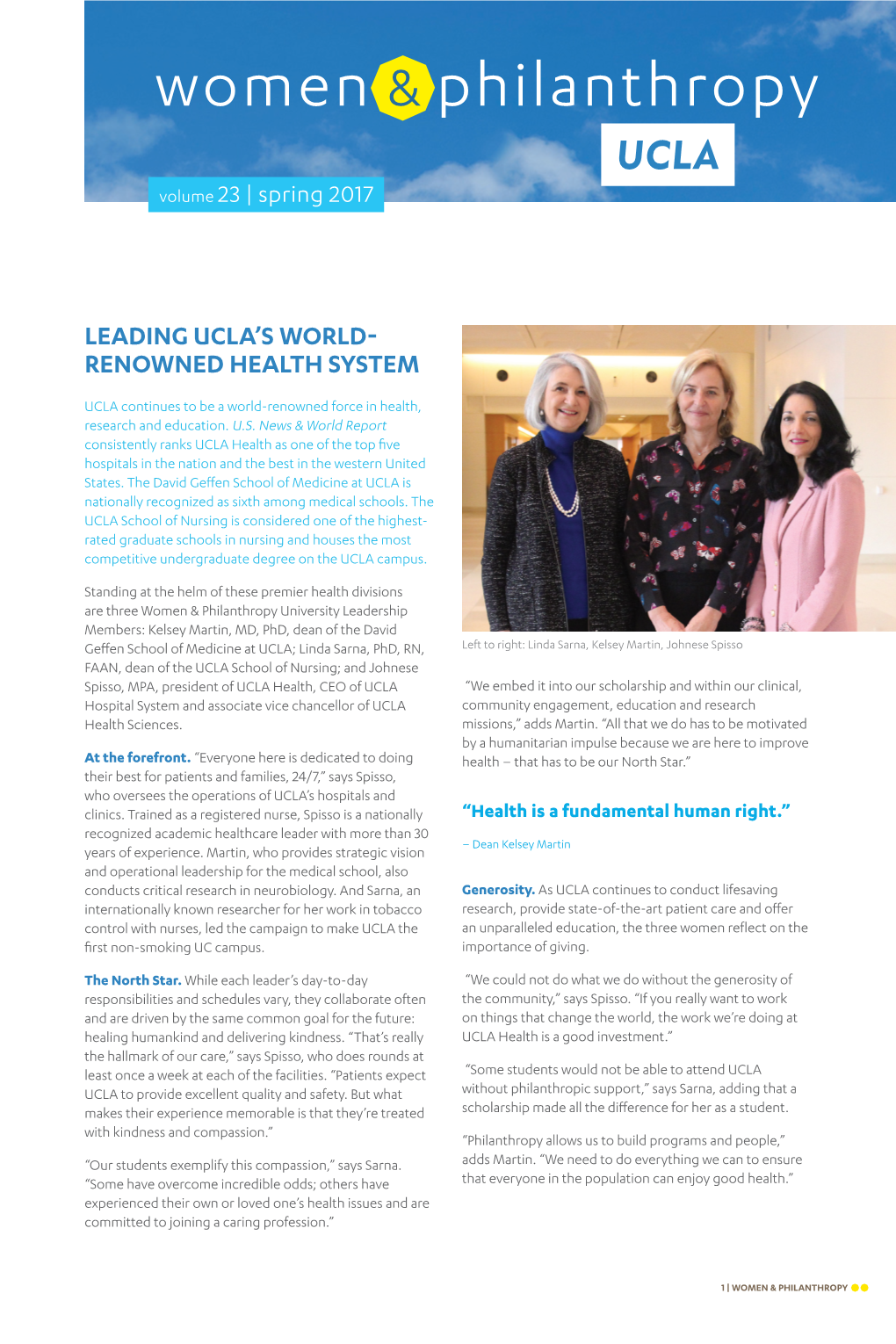 Leading Ucla's World- Renowned Health System