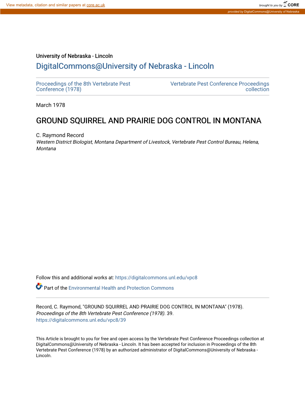 Ground Squirrel and Prairie Dog Control in Montana