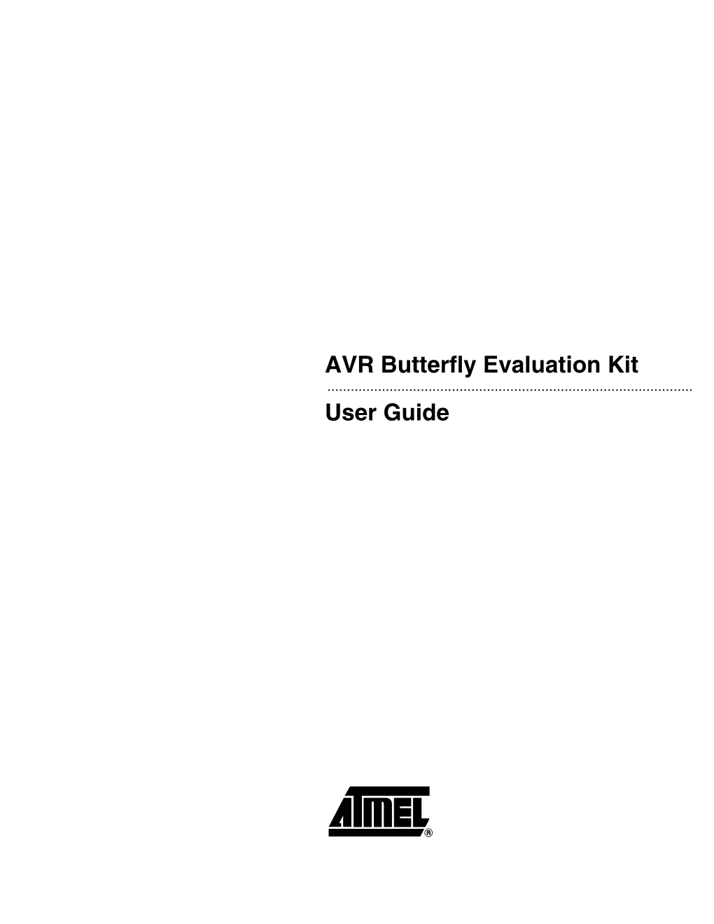 AVR Butterfly Evaluation Kit