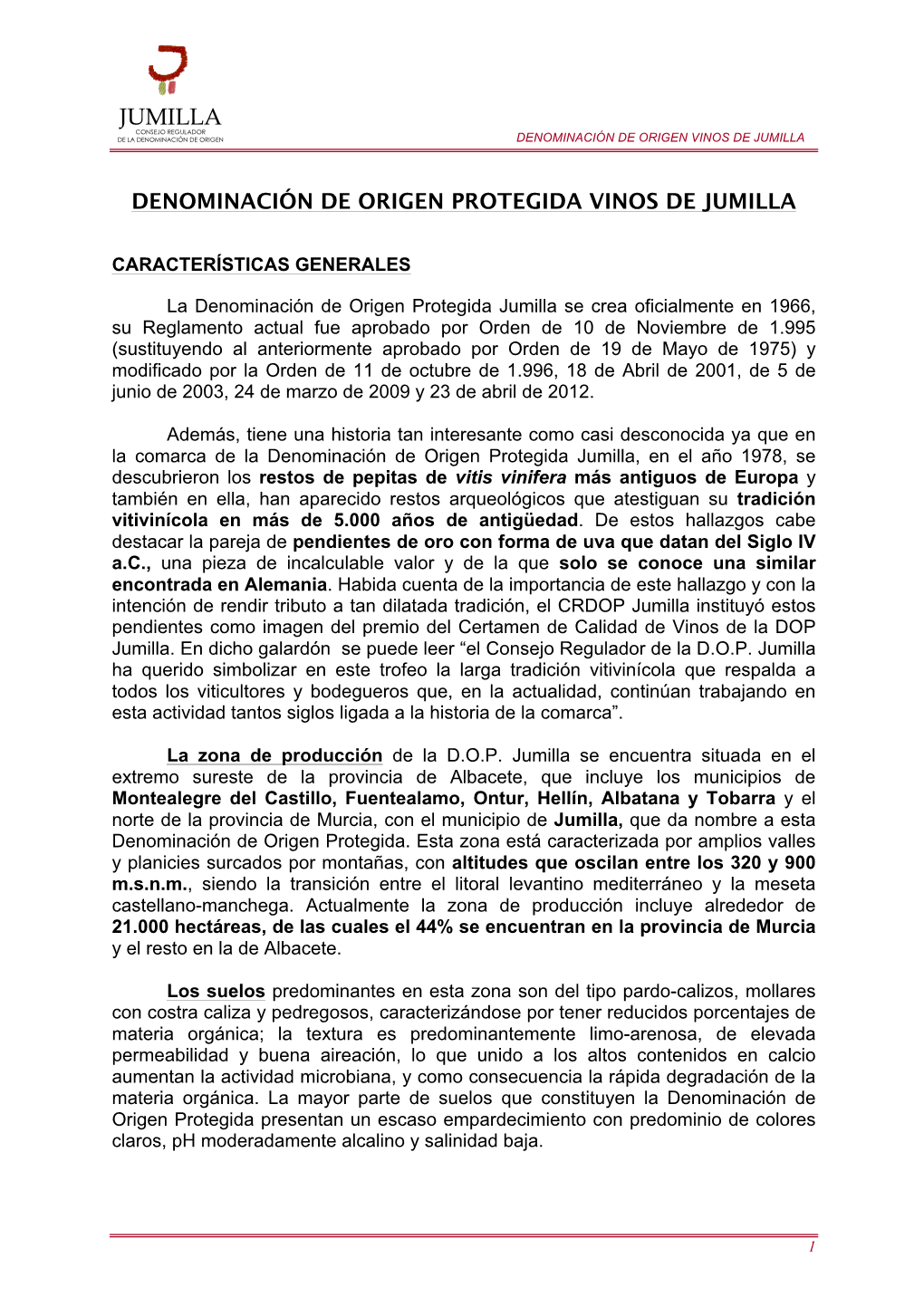 Informacion General D O Jumilla 2017