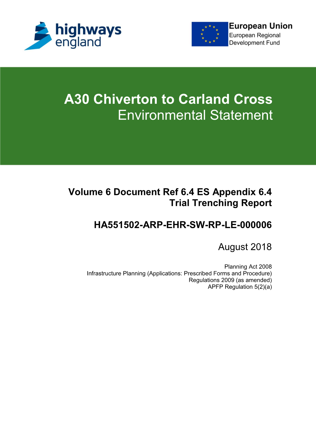 A30 Chiverton to Carland Cross Environmental Statement