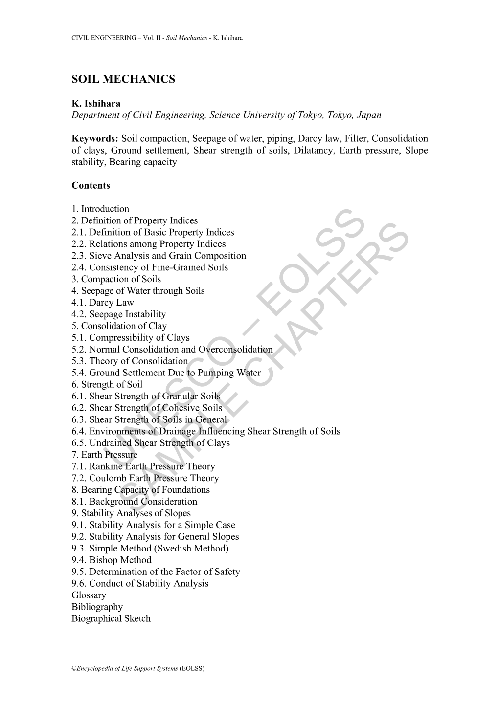 Soil Mechanics - K