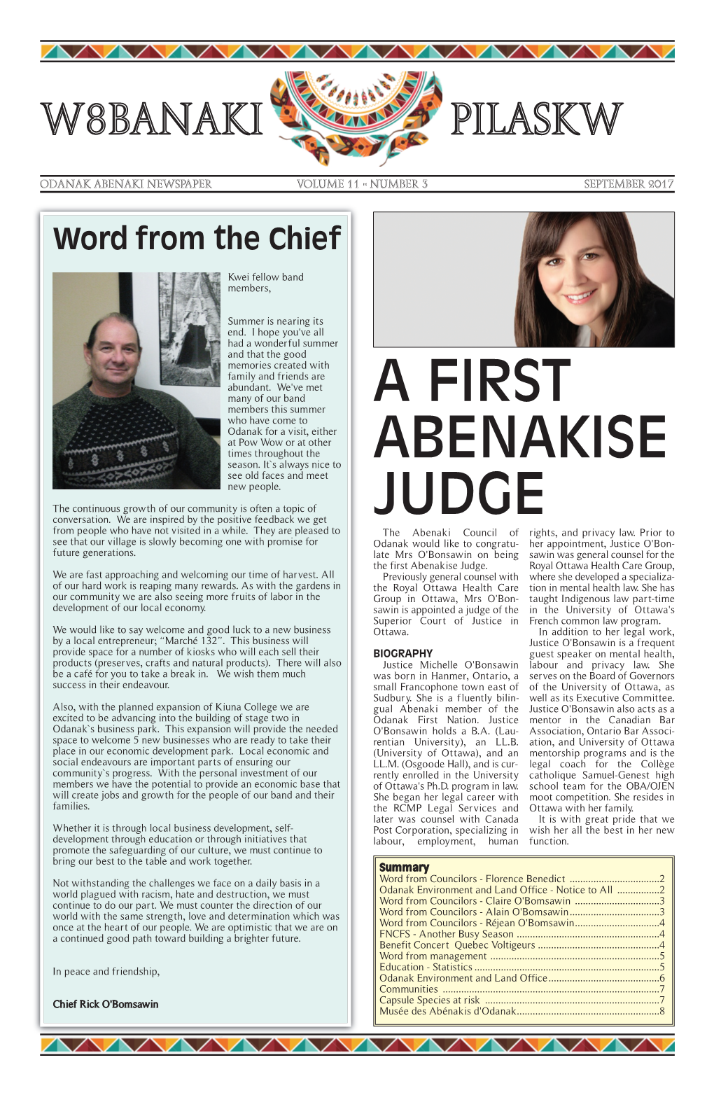 A First Abenakise Judge