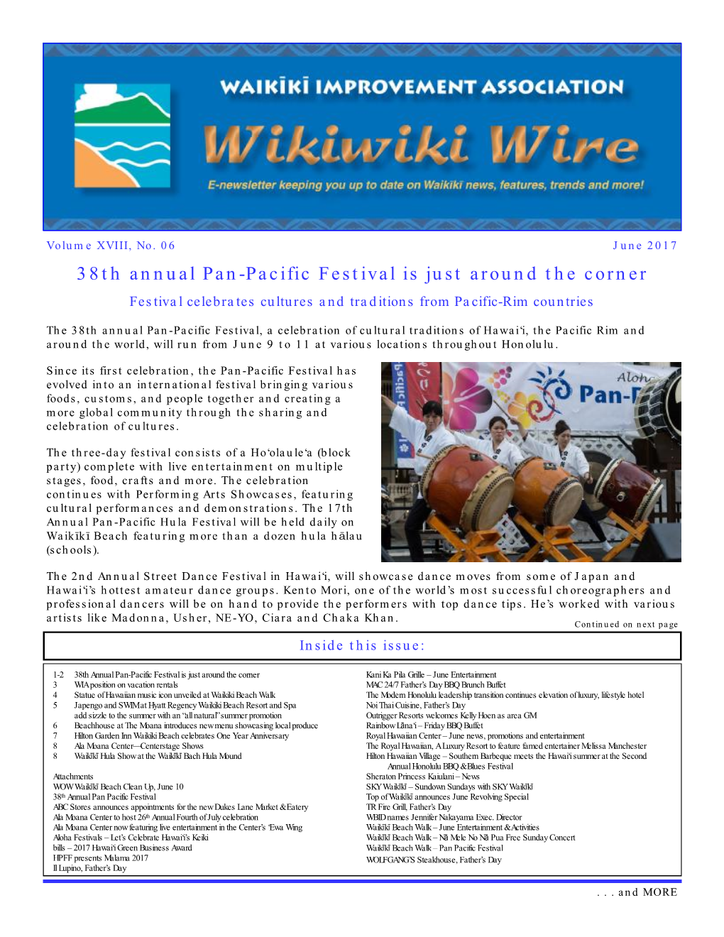 38Th Pan-Pacific Festival