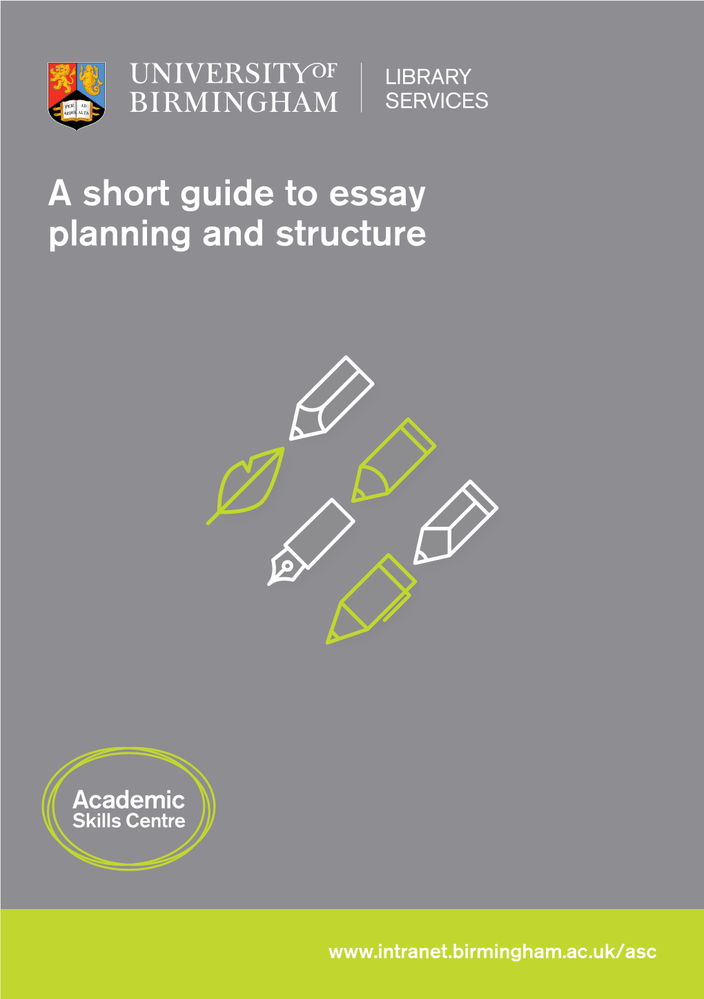 A Short Guide to Essay Planning and Structure 1
