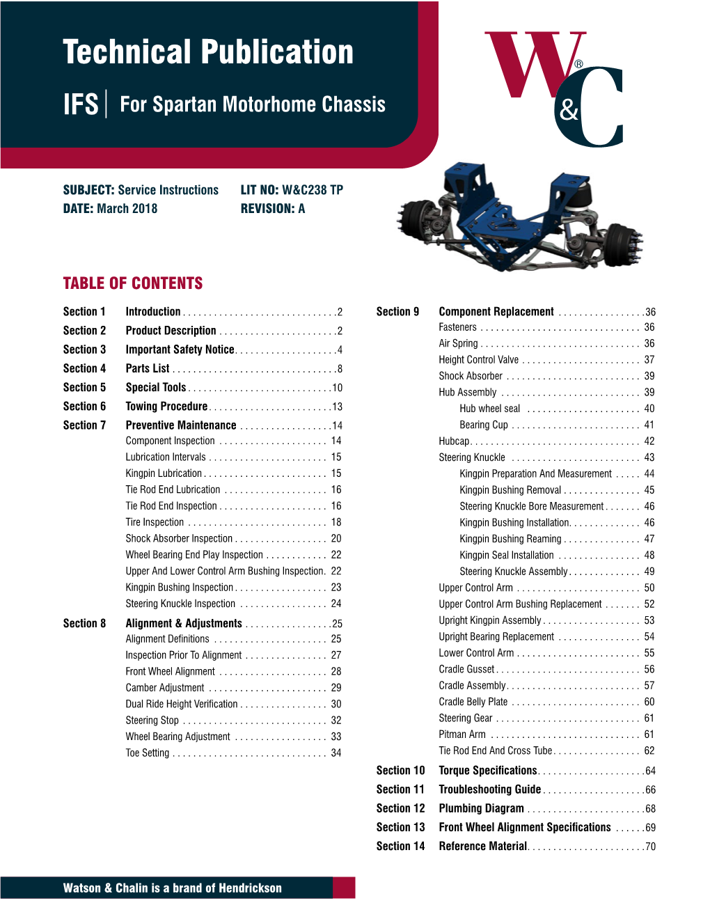 IFS for Spartan Motorhome Chassis